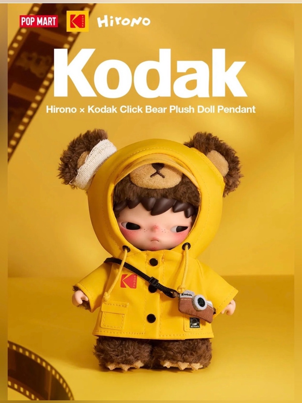 Factory Sealed Hirono x Kodak Hirono Plush Pendant!